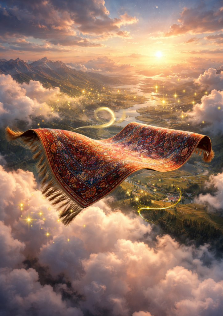 TAJEMSTVÍ KOUZELNÉHO KOBERCE