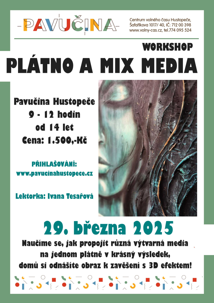 Plátno a mix media