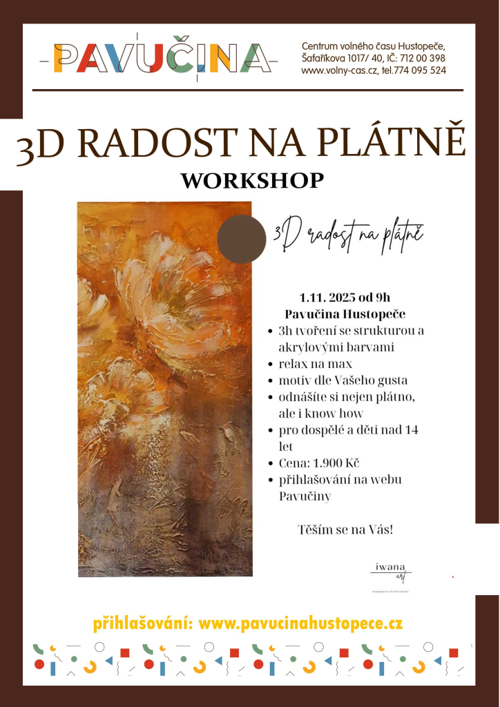 3D radost na plátně - workshop