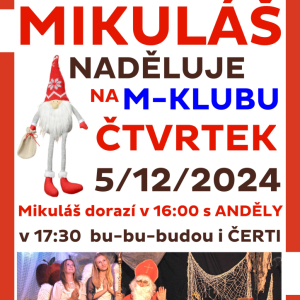 Mikuláš naděluje na M-klubu