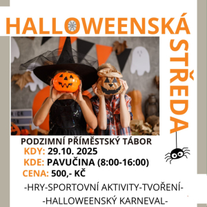 HALLOWEENSKÁ STŘEDA - podzimní příměstský tábor